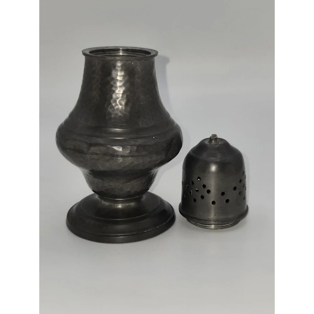 Vintage Pewter‎ Sugar Shaker (Missing Point on Top) 6